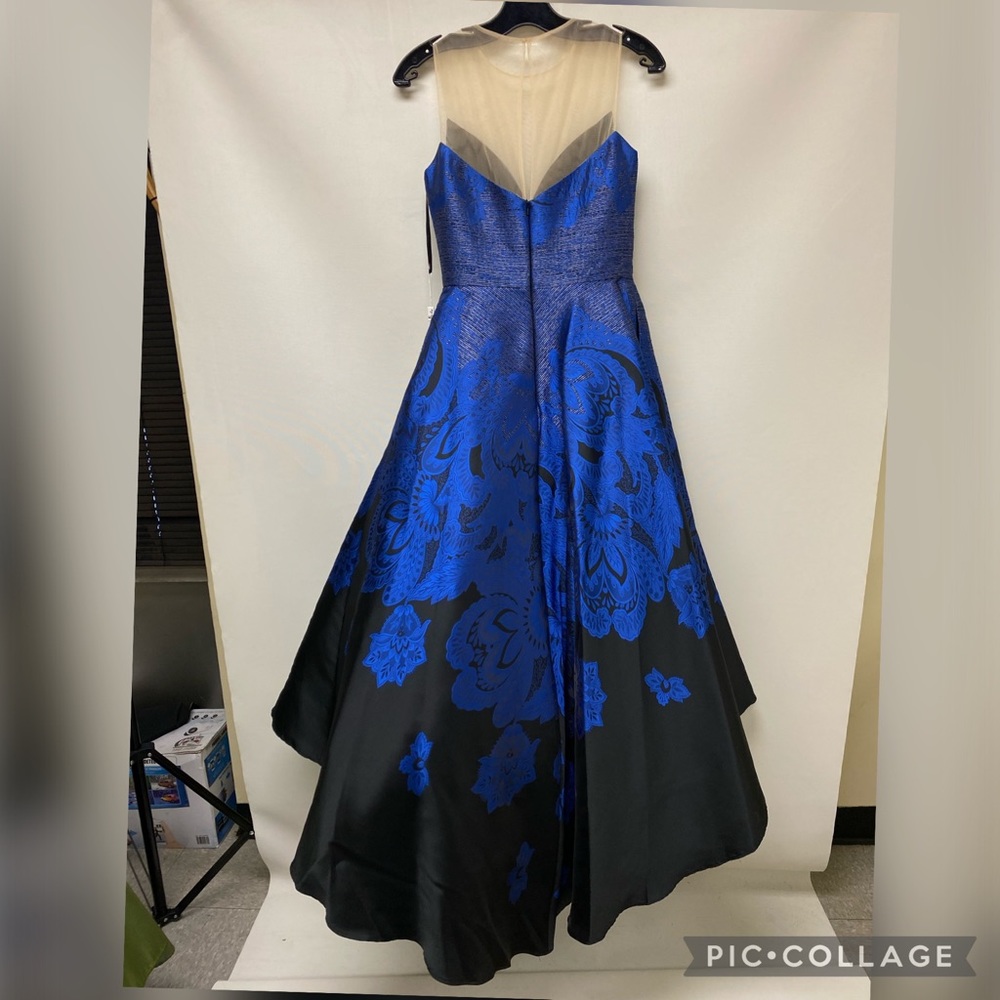 Mon Cheri High Low Illusion mesh sweetheart neckline gown - Picture 4 of 16